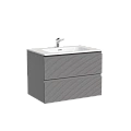Тумба под раковину Sancos Folk FL70ES 690х445х500 Ergraut soft, подвесная Тумба под раковину Sancos Folk FL70ES 690х445х500 Ergraut soft, подвесная
