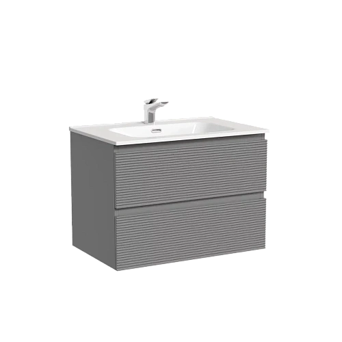 Тумба под раковину Sancos Folk FL70ES 690х445х500 Ergraut soft, подвесная Тумба под раковину Sancos Folk FL70ES 690х445х500 Ergraut soft, подвесная