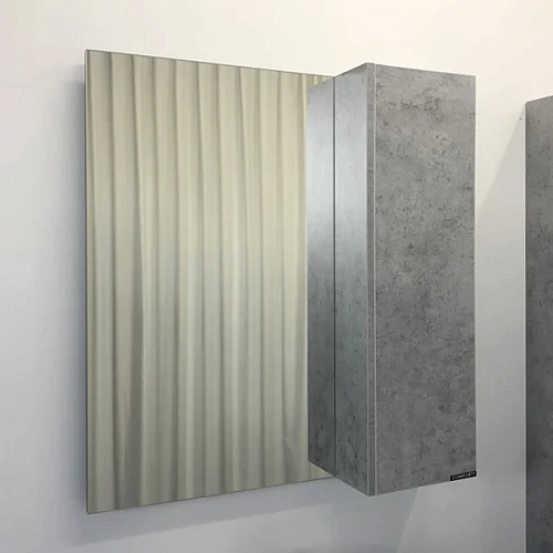 Зеркальный шкаф Comforty Осло-80 00-00006508 бетон светлый Зеркальный шкаф Comforty Осло-80 00-00006508 бетон светлый