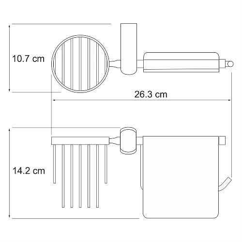 Держатель туалетной бумаги WasserKRAFT Berkel K-6859 и освежителя хром Держатель туалетной бумаги WasserKRAFT Berkel K-6859 и освежителя хром