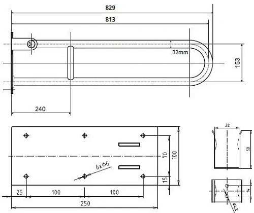 Поручень Bemeta HELP program 301102084 Поручень Bemeta HELP program 301102084