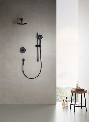 Душевая система ARROW AG3732MB-1 c внутренней частью, черный матовый Душевая система ARROW AG3732MB-1 c внутренней частью, черный матовый