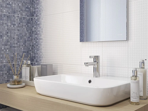 Плитка керамическая Cersanit Hammam белый рельеф 20x44 HAG051 Плитка керамическая Cersanit Hammam белый рельеф 20x44 HAG051