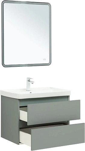 Тумба под раковину Aquanet Вега 2.0 70 мисти грин 00337960 подвесная Тумба под раковину Aquanet Вега 2.0 70 мисти грин 00337960 подвесная