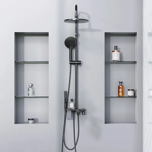 Душевая система Damixa Jupiter 977770300 черный Душевая система Damixa Jupiter 977770300 черный