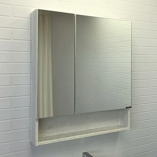 Зеркальный шкаф Comforty Никосия-70 00-00006163 дуб белый Зеркальный шкаф Comforty Никосия-70 00-00006163 дуб белый