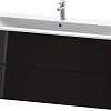 Тумба под раковину Duravit XVIU XV41280B140 подвесная 121 см черный глянцевый Тумба под раковину Duravit XVIU XV41280B140 подвесная 121 см черный глянцевый