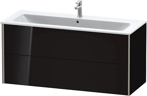 Тумба под раковину Duravit XVIU XV41280B140 подвесная 121 см черный глянцевый Тумба под раковину Duravit XVIU XV41280B140 подвесная 121 см черный глянцевый