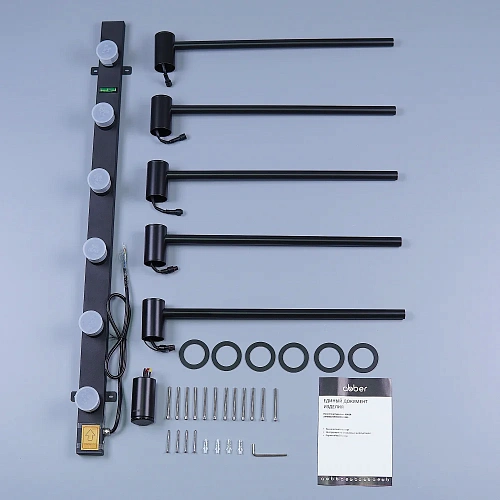 Полотенцесушитель электрический ABBER Charme AH4005MB черный матовый Полотенцесушитель электрический ABBER Charme AH4005MB черный матовый