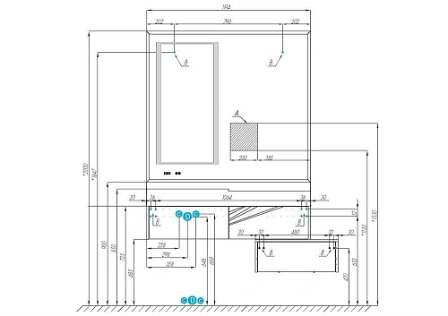 Зеркало Aquaton Сакура 120 1A220002SKW80 Зеркало Aquaton Сакура 120 1A220002SKW80