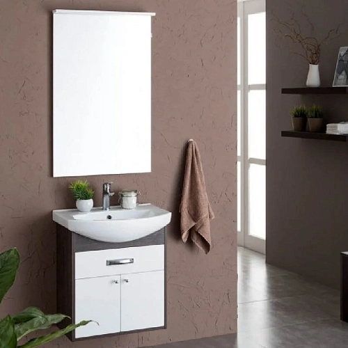 Комплект мебели Aquanet Грейс 60 дуб кантербери/белый (1 ящик, 2 дверцы) 00198801 Комплект мебели Aquanet Грейс 60 дуб кантербери/белый (1 ящик, 2 дверцы) 00198801