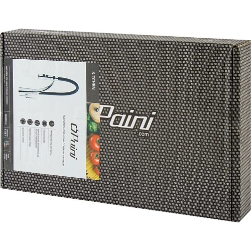 Смеситель для кухни Paini Barolo A9CR557LMKM гибкий, хром/черный Смеситель для кухни Paini Barolo A9CR557LMKM гибкий, хром/черный