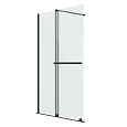 Детальная картинка товара «душевая перегородка niagara nova ng-671-12black (120х200) черный матовый, раздвижная, стекло прозрачное»