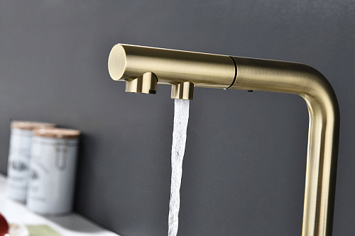 Смеситель для кухни Paulmark SERPENTINE бронза Se213222-BR Смеситель для кухни Paulmark SERPENTINE бронза Se213222-BR