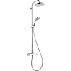 Душевая система hansgrohe Croma 220 Showerpipe EcoSmart с термостатом 27188000