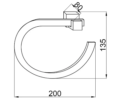 Полотенцедержатель Boheme Venturo 10306 Полотенцедержатель Boheme Venturo 10306