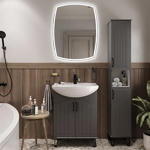 Шкаф-пенал DIWO Сочи 30, антрацит 572781 Шкаф-пенал DIWO Сочи 30, антрацит 572781