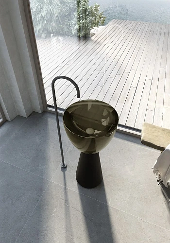 Раковина ABBER Kristall AT2703Black-Vesuvian отдельностоящая, прозрачная, черный/оливковый Раковина ABBER Kristall AT2703Black-Vesuvian отдельностоящая, прозрачная, черный/оливковый