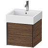 Картинка анонса товара «тумба под раковину duravit xviu xv43330b221 подвесная 48 см орех/черный»