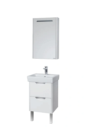 Зеркальный шкаф Aquaton Сильва 50 дуб полярный 1A215502SIW7L Зеркальный шкаф Aquaton Сильва 50 дуб полярный 1A215502SIW7L