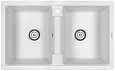 Кухонная мойка Paulmark ZWILLING PM238150-WH PM238150-WH кварцевая белый Кухонная мойка Paulmark ZWILLING PM238150-WH PM238150-WH кварцевая белый