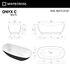Ванна из искусственного камня WHITECROSS Onyx C 160x75 (черный/белый мат) искусственный камень 0206. 0206.160075.20100 Ванна из искусственного камня WHITECROSS Onyx C 160x75 (черный/белый мат) искусственный камень 0206. 0206.160075.20100