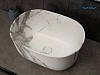 Картинка анонса товара «раковина gid mnc9302 54481 накладная под камень матовая 45x32x22»