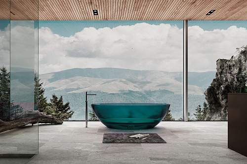 Ванна отдельностоящая ABBER AT9702Aquamarin 180x85 универсальная, бирюзовый полиэфирная смола Ванна отдельностоящая ABBER AT9702Aquamarin 180x85 универсальная, бирюзовый полиэфирная смола