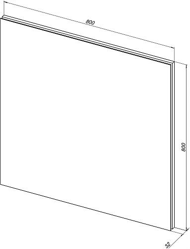 Зеркало Aquanet Гласс 80 белый LED 00274016 Зеркало Aquanet Гласс 80 белый LED 00274016