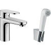 Смеситель для раковины Hansgrohe Vernis Blend 71215000 с гигиеническим душем Смеситель для раковины Hansgrohe Vernis Blend 71215000 с гигиеническим душем
