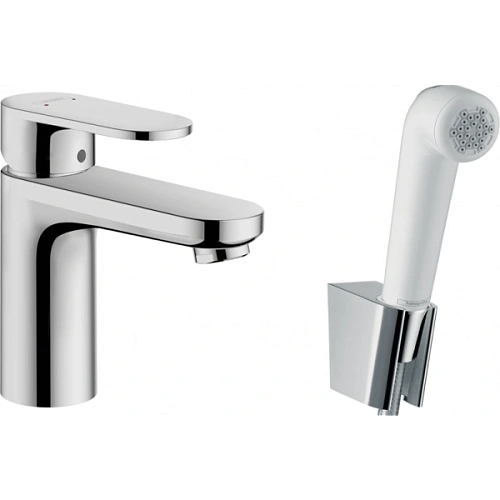 Смеситель для раковины Hansgrohe Vernis Blend 71215000 с гигиеническим душем Смеситель для раковины Hansgrohe Vernis Blend 71215000 с гигиеническим душем