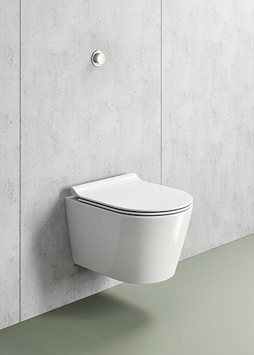 Унитаз подвесной GSI KUBE X безободковый Swirlflush белый (941811) без сиденья Унитаз подвесной GSI KUBE X безободковый Swirlflush белый (941811) без сиденья