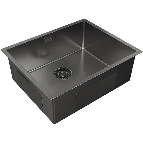 Кухонная мойка Paulmark NEXT 54 UNI, PM215444-GM, вороненая сталь,540х440мм 1,2мм Кухонная мойка Paulmark NEXT 54 UNI, PM215444-GM, вороненая сталь,540х440мм 1,2мм