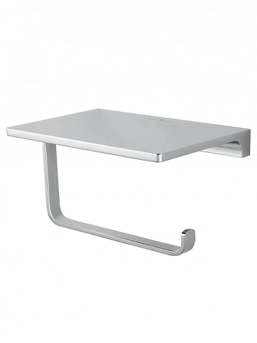 Держатель туалетной бумаги Wonzon & Woghand ECLIPSE хром (WW-9126-CR) с полкой Держатель туалетной бумаги Wonzon & Woghand ECLIPSE хром (WW-9126-CR) с полкой