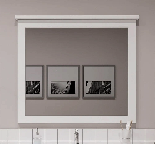 Зеркало STWORKI Хельсингборг 100 белое 481829 Зеркало STWORKI Хельсингборг 100 белое 481829