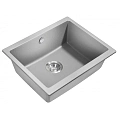 Кухонная мойка Milacio Leon 55 Cuarzo (MC.77083), серый металлик Кухонная мойка Milacio Leon 55 Cuarzo (MC.77083), серый металлик