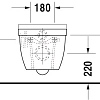 Унитаз подвесной Duravit Starck 3 2225090000 Унитаз подвесной Duravit Starck 3 2225090000
