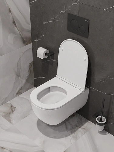 Унитаз подвесной BelBagno ETNA BB008CH-TOR/SC безободковый с сиденьем и смывом TORNADO Унитаз подвесной BelBagno ETNA BB008CH-TOR/SC безободковый с сиденьем и смывом TORNADO