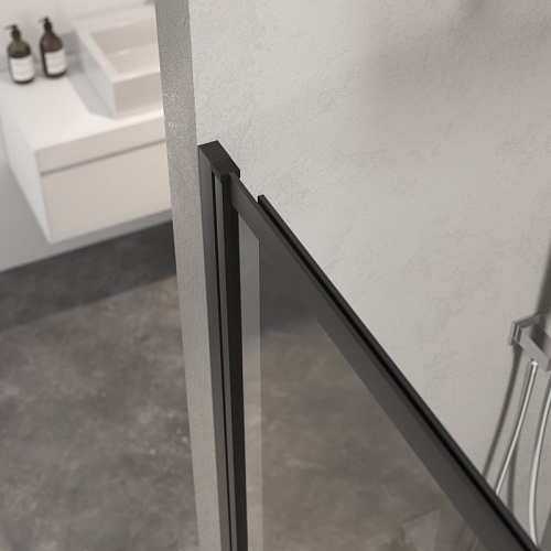 Шторка на ванну BERGES RIVER S Slider Black 980 тонированное стекло 065018 Шторка на ванну BERGES RIVER S Slider Black 980 тонированное стекло 065018