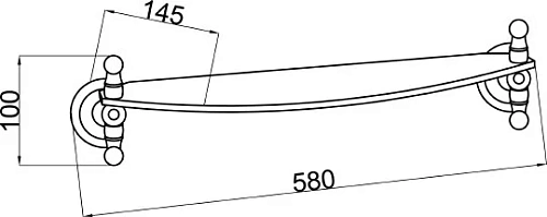 Полка Boheme BRILLANTE 10436 Полка Boheme BRILLANTE 10436