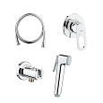 Гигиенический душ GROHE BauLoop: встраиваемый смеситель со шлангом и держателем, хром (124895) Гигиенический душ GROHE BauLoop: встраиваемый смеситель со шлангом и держателем, хром (124895)
