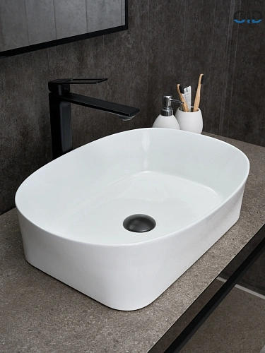 Раковина Gid N9028 51233 накладная белая 53x36x14 Раковина Gid N9028 51233 накладная белая 53x36x14