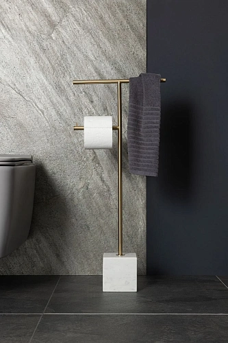 Держатель туалетной бумаги Allen Brau Priority 6.31FT1-GB золото брашированное Держатель туалетной бумаги Allen Brau Priority 6.31FT1-GB золото брашированное