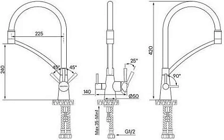 Смеситель для кухни Paulmark SIGEN хром, 213111-CR Si213111-CR Смеситель для кухни Paulmark SIGEN хром, 213111-CR Si213111-CR