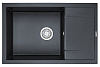 Картинка анонса товара «кухонная мойка granula 7805, шварц (чёрный металлик), кварц 780х500»