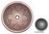 Картинка анонса товара «раковина медная bronze de luxe r102, цвет - oil rubbed bronze (потертая бронза), 42 х 42 х 15 см r102_oil_rubbed_bronze»