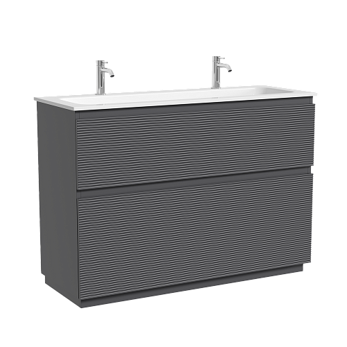 Тумба под раковину SANCOS Folk Floor FL120FGS 1190х445х850 Grey soft, напольная Тумба под раковину SANCOS Folk Floor FL120FGS 1190х445х850 Grey soft, напольная