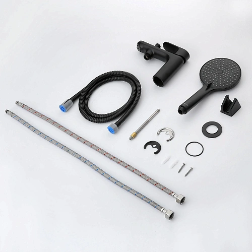 Смеситель на борт ванны Aquatek АЛЬФА AQ1944MB матовый черный Смеситель на борт ванны Aquatek АЛЬФА AQ1944MB матовый черный