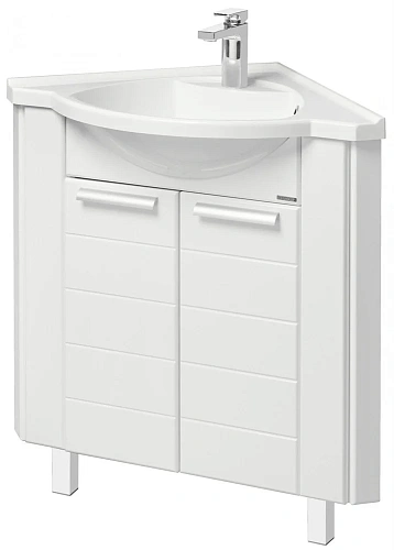 Тумба под раковину Aquaton Альтаир 62 угловой белый 1A042601AR010 Тумба под раковину Aquaton Альтаир 62 угловой белый 1A042601AR010