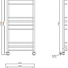 Полотенцесушитель водяной Aquanet Romeo(г2) 1200x600 00234525 Полотенцесушитель водяной Aquanet Romeo(г2) 1200x600 00234525
